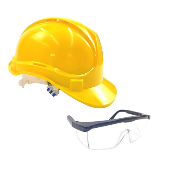 Kit de protection - Casque et lunettes de sécurité